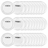 SCLLNDA 30PCS Buttons Selber Machen ohne Buttonmaschine Transparente DIY Ansteckbuttons Set 60mm mit...