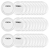 SCLLNDA 30PCS Buttons Selber Machen ohne Buttonmaschine Transparente DIY Ansteckbuttons Set 60mm mit...