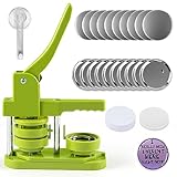 HTVRONT 58 mm Button Maker Maschine, Push-Pull DIY Presse Abzeichen mit 440 Knöpfen/Bild &...