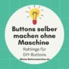 Produktbild von Personalisiert Buttons Selber Basteln 20 Stück Transparent - Ohne Buttonmaschine, 44mm Mit Sicherheitsnadel DIY Ansteckbuttons